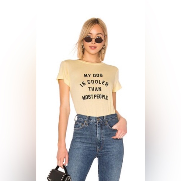 Wildfox Tops - Wildfox Couture My Dog Is Cooler Tee in Mellow